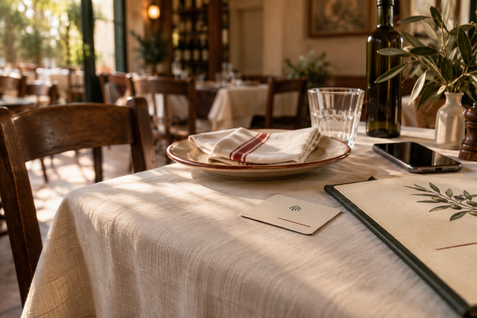 OneTap in un ristorante italiano